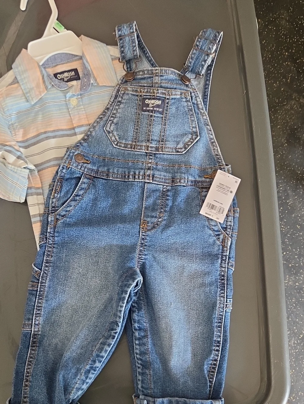 OshKosh B'gosh Medium Blue Denim Kids Overalls